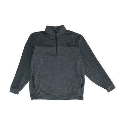 Charcoal Solid 1/4 Zip Pullover