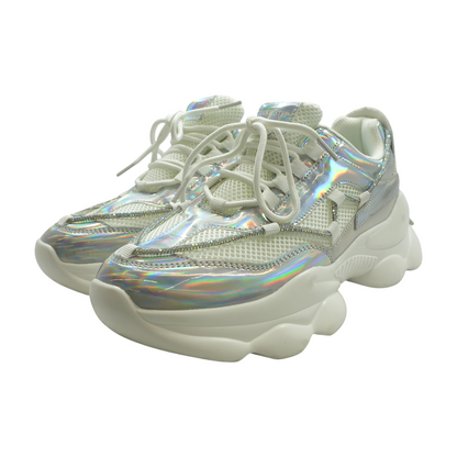 Silver Athletic Shoes