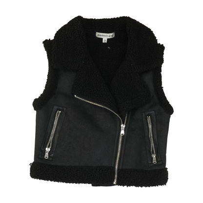Black Solid Active Vest