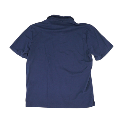 Navy Solid Short Sleeve Polo