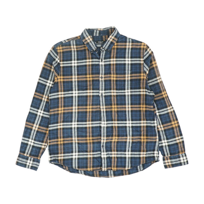 Multi Plaid Flannel Button Down