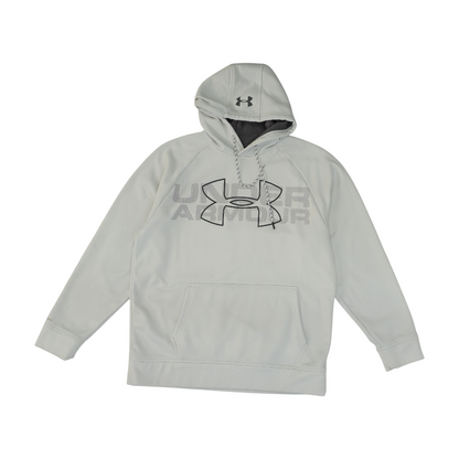 Gray Solid Hoodie Pullover