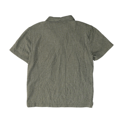 Black Striped Short Sleeve Polo