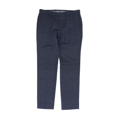 Blue Abstract Regular Pants