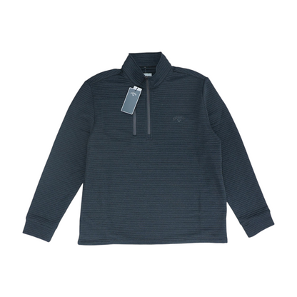 Gray Solid 1/4 Zip Pullover