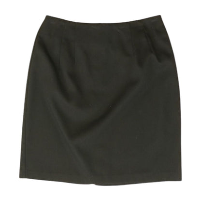 Vintage Black Solid Mini Skirt