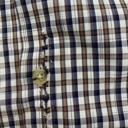 Brown Check Long Sleeve Button Down