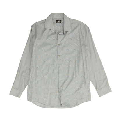Blue Print Long Sleeve Button Down