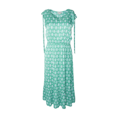 Green Floral Midi Dress
