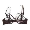 Burgundy Print Bra
