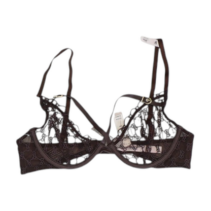 Burgundy Print Bra