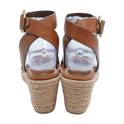 Brown Wedged Sandals