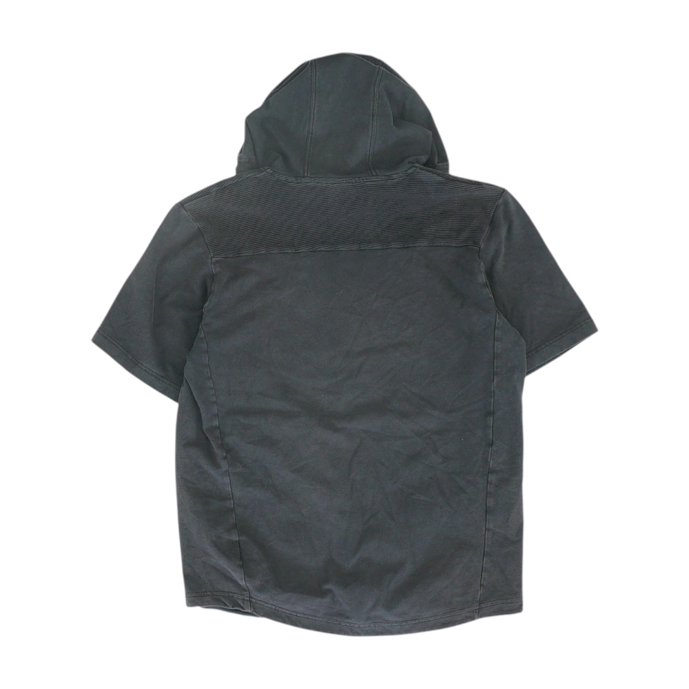 Black Solid Hoodie Pullover