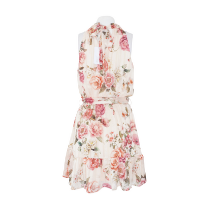 Pink Floral Mini Dress