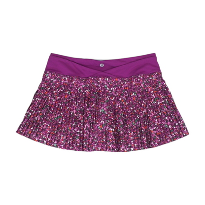 Magenta Abstract Mini Skort
