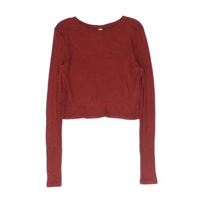 Burgundy Knit Top