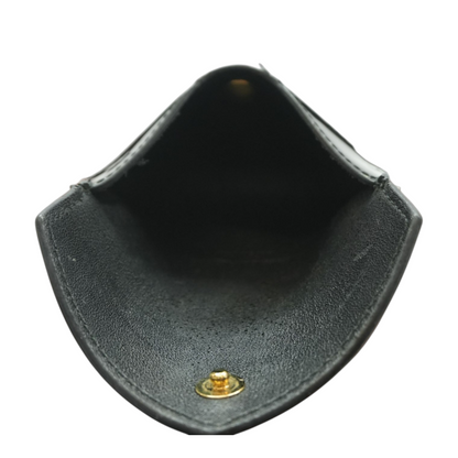 Black Patent Leather Skull Envelope Card Holder
