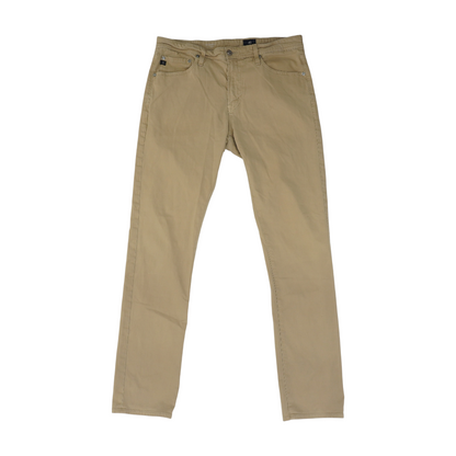 Beige Straight Pants