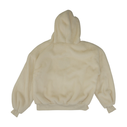 Ivory Solid Hoodie Pullover