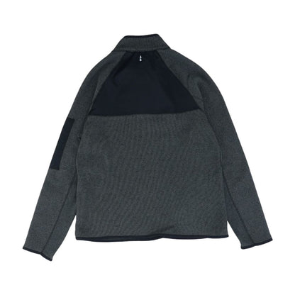 Gray Solid 1/4 Zip Pullover