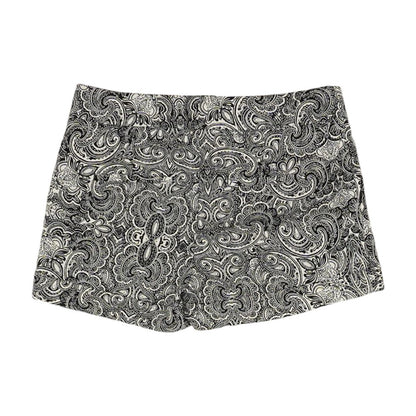 Black Paisley Shorts