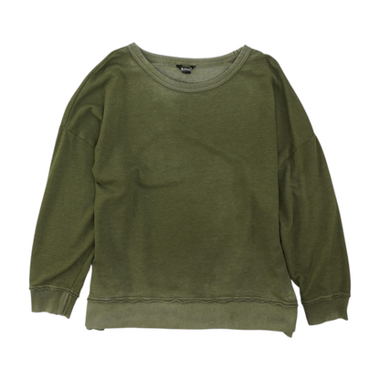 Buffalo David Bitton Green Solid Sweatshirt Pullover – Image 1