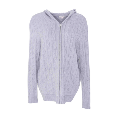 Gray Plus Cardigan Sweater