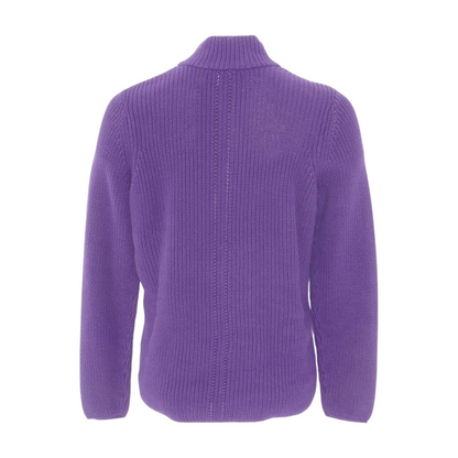 Purple Cardigan Sweater