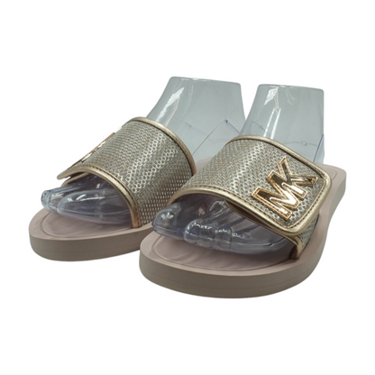 Rose Gold Flat Sandals