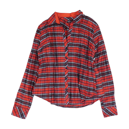 Red Plaid Flannel Button Down