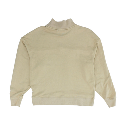 Tan Solid 1/4 Zip Pullover