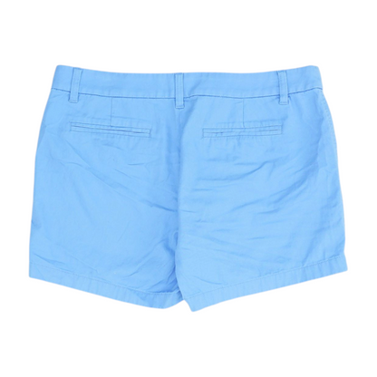 Blue Solid Chino Shorts