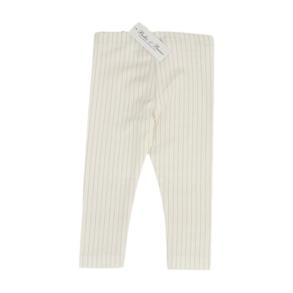 White Striped Fashion Legging