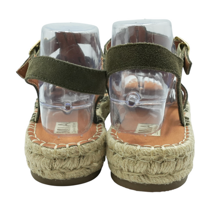 Olive Flat Sandals