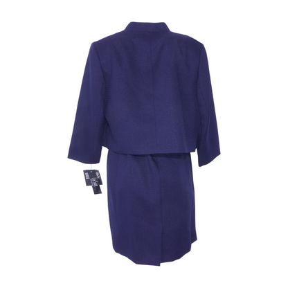 Navy Petite Midi Dress