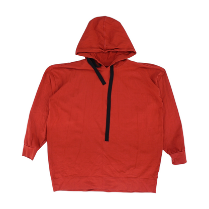Red Solid Hoodie Pullover