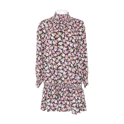 Black Floral Mini Dress