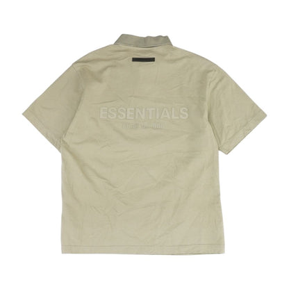 Green Solid Short Sleeve Polo