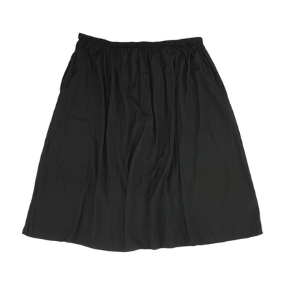 Black Plus Midi Skirt