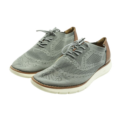 Gray Lace Up Casual Shoes