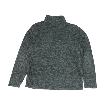 Gray Solid 1/4 Zip Pullover