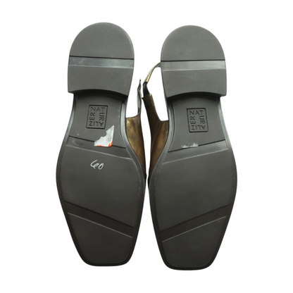 Bronze Slip-On Flats