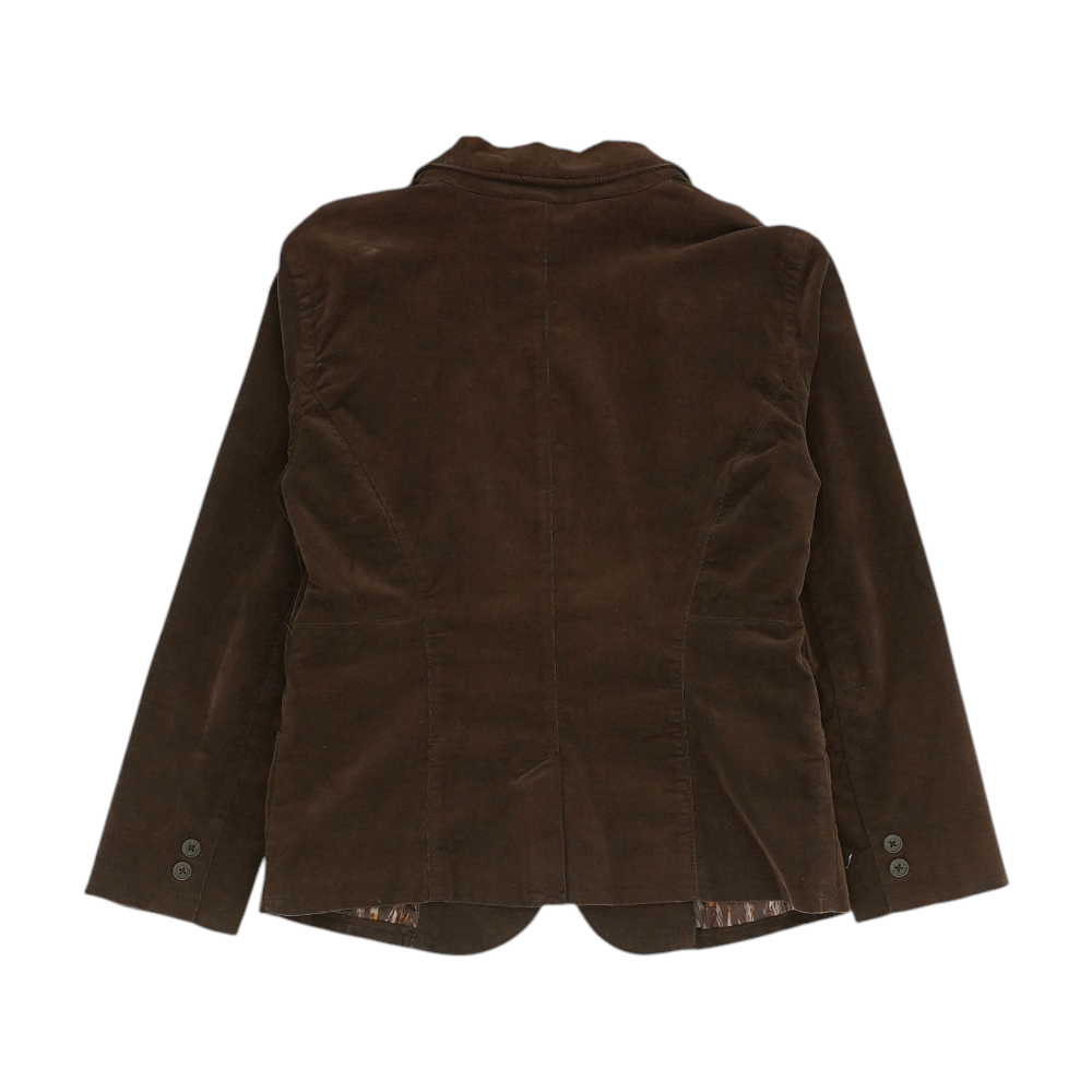 Brown Solid Blazer