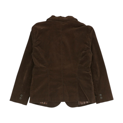 Brown Solid Blazer