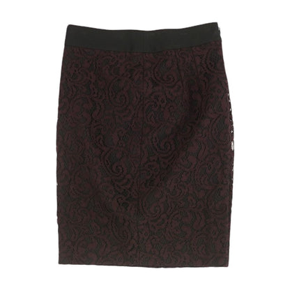 Burgundy Misc Mini Skirt