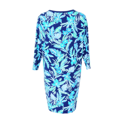 Navy Floral Mini Dress