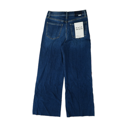 Blue Petite Wide Leg Jeans