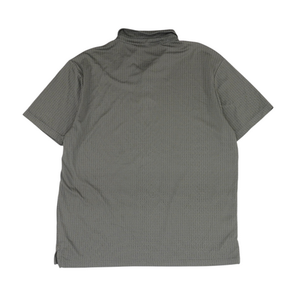 Gray Chevron Short Sleeve Polo