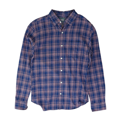 Blue Plaid Flannel Button Down