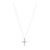10K White Gold Diamond Pendant Necklace